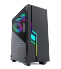GEMBIRD OBUDOWA FORNAX 2000RGB MIDI-TOWER (USB 3.0, HD AUDIO) PODŚWIETLENIE RGB, GAMINGOWY DESIGN, CZARNA GEMBIRD