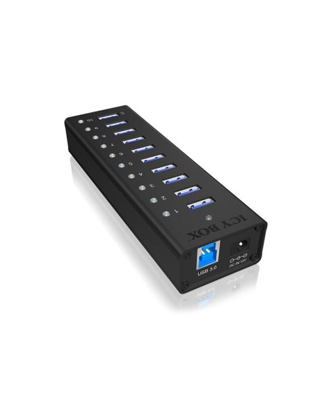 ICY BOX IB-AC6110 USB 3.2 Gen 1 (3.1 Gen 1) Type-B 5000 Mbit/s Czarny RAIDSONIC