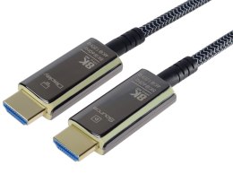 Kabel HDMI PremiumCord Ultra High Speed 2.1 światłowodowy 8K@60Hz, pozłacany 10m No name