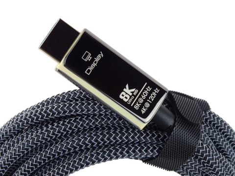 Kabel HDMI PremiumCord Ultra High Speed 2.1 światłowodowy 8K@60Hz, pozłacany 10m No name