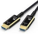 Kabel HDMI PremiumCord Ultra High Speed 2.1 światłowodowy 8K@60Hz, pozłacany 10m No name