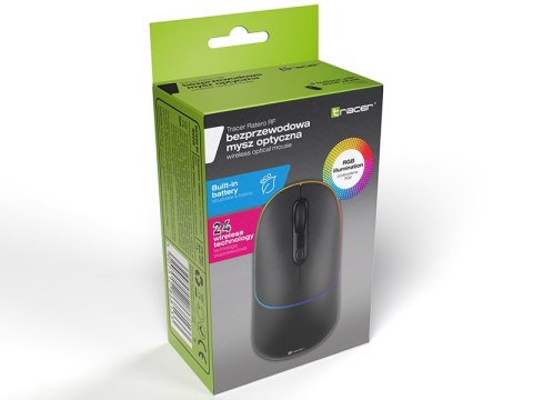 Mysz TRACER RATERO RF 2,4 Ghz (Akumulator) Black TRACER