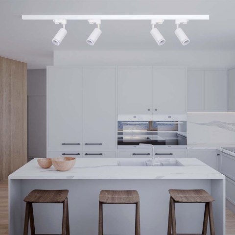 Oprawa GU10 V-TAC szynosystem 3F biała VT-11016-W