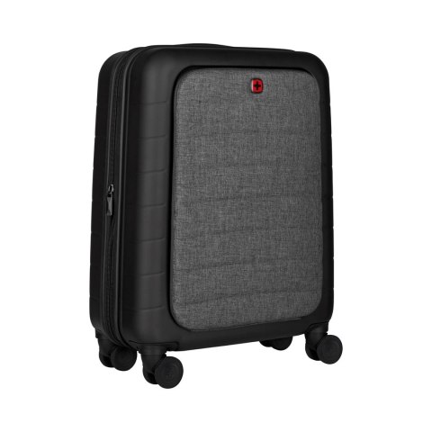 Walizka Wenger Syntry Carry-On - Obrotowa - Twarda strona - Poliester, Poliwęglan, Tworzywo ABS, Szary Wrzos - 35.60cm (14") WENGER