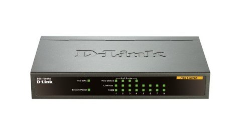8-PORT LAYER2 POE/FAST ETHERNET SWITCH IN D-Link