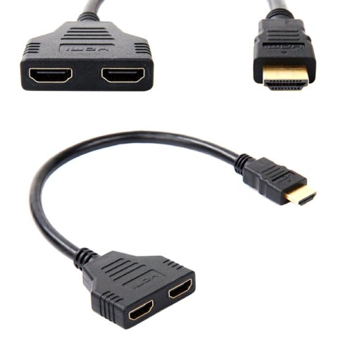 AK316 Rozdzielacz hdmi na 2 porty fullhd ATL