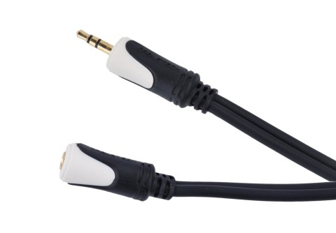 Kabel 3.5 wtyk stereo - 3.5 gniazdo stereo 1.8m Cabletech Basic Edition Cabletech