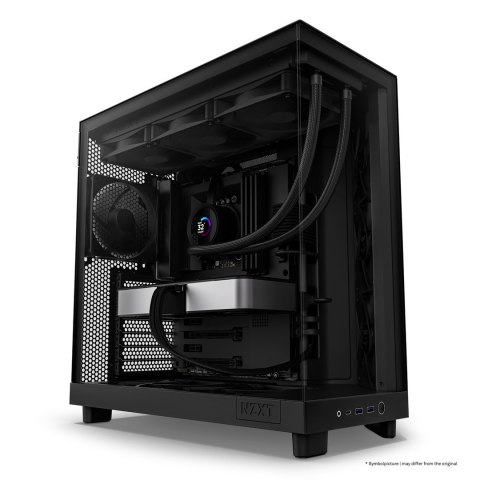 NZXT OBUDOWA KOMPUTEROWA NZXT OBUDOWA H6 FLOW MIDI TOWER Z OKNEM CZARNA NZXT