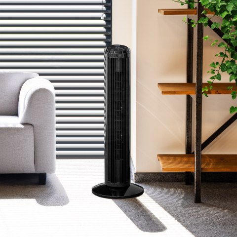 Wentylator kolumnowy 74cm - czarny Teesa