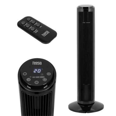 Wentylator kolumnowy 74cm - czarny Teesa