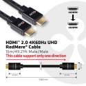 CLUB 3D CAC-2314 HDMI 2.0 4K60Hz RedMere cable 15m Club 3D