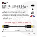 CLUB3D HDMI 2.0 4K60Hz RedMere cable 10m/32.8ft Club 3D