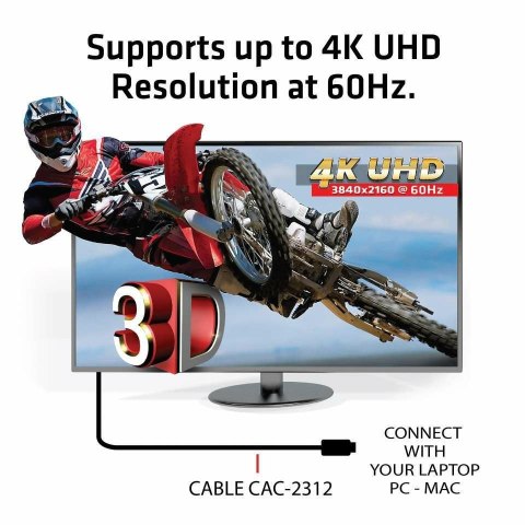 CLUB3D HDMI 2.0 4K60Hz UHD Cable 5m/16.4ft Club 3D