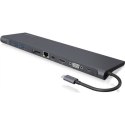 ICY BOX IB-DK2102-C Przewodowa USB 3.2 Gen 1 (3.1 Gen 1) Type-C Antracyt, Czarny RAIDSONIC