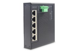 Industrial Gigabit Ethernet Flat Switch5-port, DIN rail, extended temp. range DIGITUS