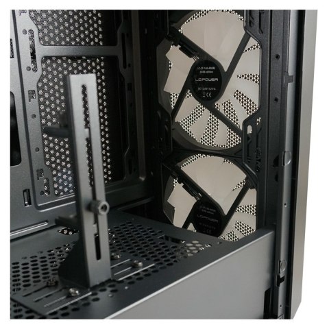 LC-Power Gaming 804B - Midi Tower - obudowa PC - ATX - micro ATX - Mini-ITX - Metal - Plastik - Szkło hartowane - 16 cm PowerColor
