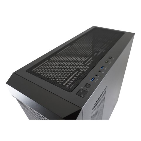 LC-Power Gaming 804B - Midi Tower - obudowa PC - ATX - micro ATX - Mini-ITX - Metal - Plastik - Szkło hartowane - 16 cm PowerColor