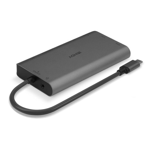 Lindy 43323 stacja dokująca Przewodowa USB 3.2 Gen 1 (3.1 Gen 1) Type-C Czarny, Szary LINDY