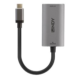 Lindy 43327 adapter kablowy 0,11 m USB Type-C HDMI Czarny, Szary LINDY