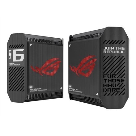 ASUS ROG Rapture GT6 (B-2-PK) Tri-band (2.4 GHz/5 GHz/5 GHz) Wi-Fi 6 (802.11ax) Czarny 4 Wewnętrzne ASUS