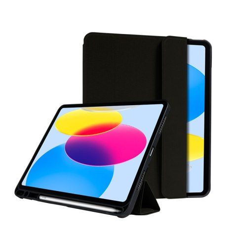 Crong FlexFolio - Etui iPad 11" (2025) / iPad 10.9" (2022) z funkcją Apple Pencil (czarny) Crong