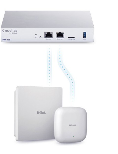 D-Link DAP-2682 Nuclias Connect Wireless AC2300 Wave 2 Dwuzakresowy punkt dostępowy PoE - 2,4 GHz - 5 GHz - 1700 Mbit/s - 64-bit D-Link