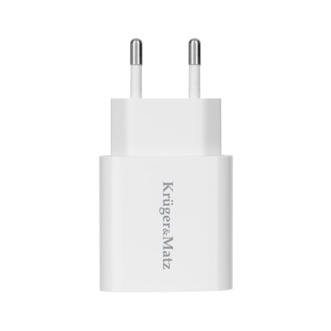 Ładowarka sieciowa Kruger&Matz GaN dual USB z funkcją Power Delivery i Quick Charge Kruger&Matz