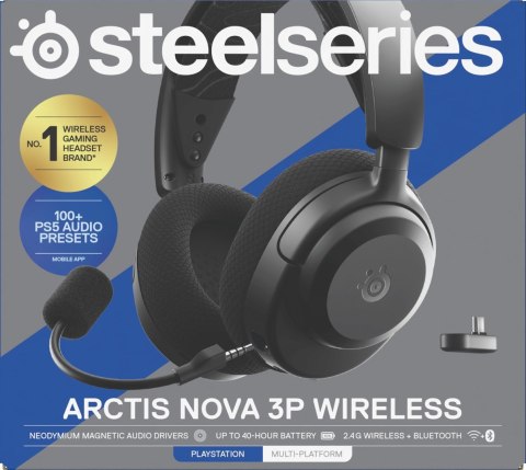 Słuchawki Steelseries Arctis Nova 3P Wireless for Playstation, Black SteelSeries