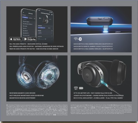 Słuchawki Steelseries Arctis Nova 3P Wireless for Playstation, Black SteelSeries