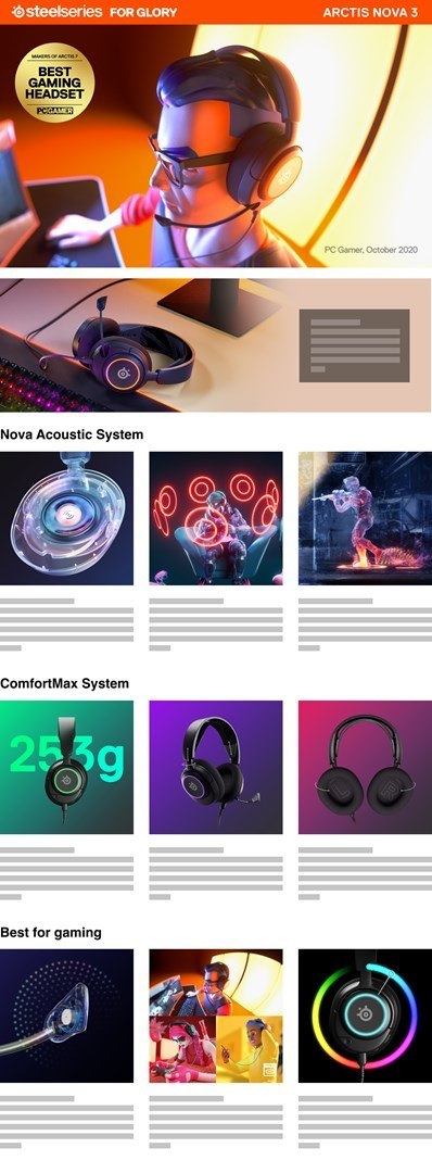 Steelseries Arctis Nova 3 Zestaw słuchawkowy Przewodowa Opaska na głowę Gaming USB Type-C Czarny SteelSeries