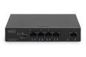 Switch niezarządzalny 4x Gigabit Ethernet, PoE af/at 60W, 1 port uplink, desktop DIGITUS