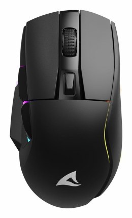 Mysz optyczna RGB Skiller SGM50W czarna + stacja Sharkoon