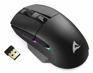Mysz optyczna RGB Skiller SGM50W czarna + stacja Sharkoon