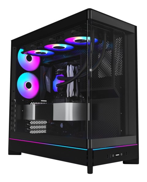 Obudowa PC Montech HS02 PRO, Midi-Tower, ATX, Szkło hartowane, ARGB Montech