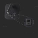 Oprawa LED V-TAC 8W COB CREE kinkiet czarny hotel łóżko USB+USB C włącznik VT-80068-B 3000K 830lm