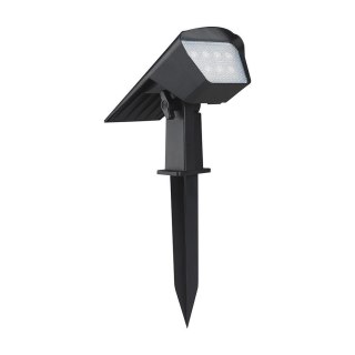 Oprawa ogrodowa 2w1 wbijana ścienna LED V-TAC solarna 1.3W IP65 VT-10183 3000K-4000K-6500K 100lm 3 Lata Gwarancji