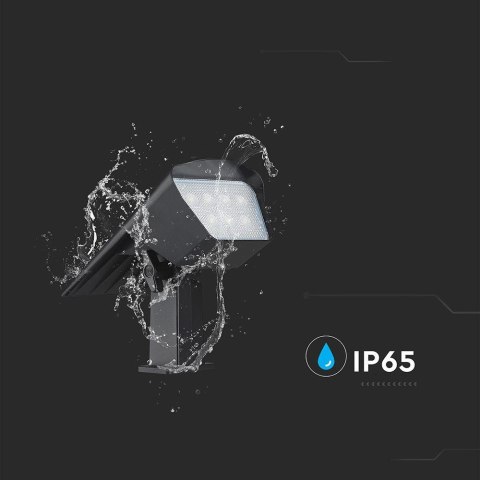 Oprawa ogrodowa 2w1 wbijana ścienna LED V-TAC solarna 1.3W IP65 VT-10183 3000K-4000K-6500K 100lm 3 Lata Gwarancji