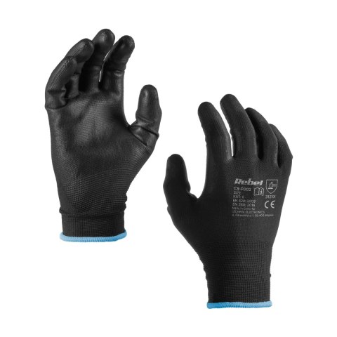 Rękawice robocze poliuretanowe CS-P002 r.9 L (5kpl.) Rebel