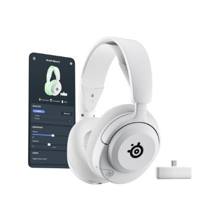 Słuchawki SteelSeries Gaming Headset Arctis Nova 5X Bluetooth Over-ear Microphone Noise canceling Wireless White SteelSeries