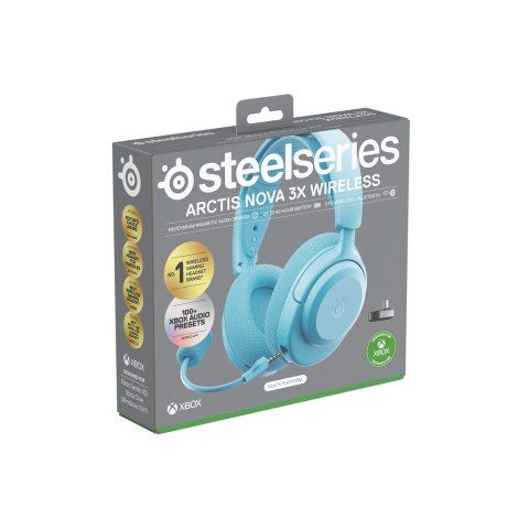 Słuchawki Steelseries Arctis Nova 3X Wireless for Xbox, Aqua SteelSeries