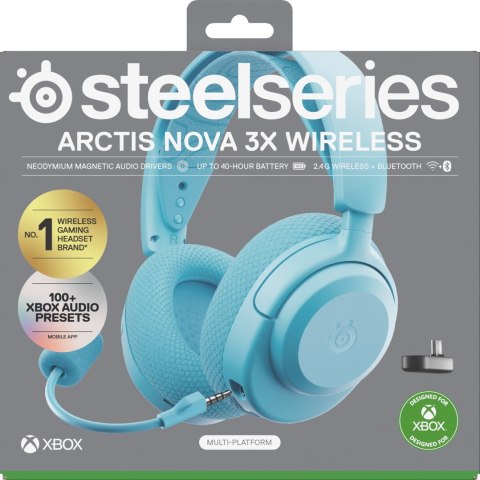 Słuchawki Steelseries Arctis Nova 3X Wireless for Xbox, Aqua SteelSeries