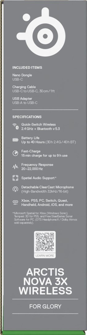 Słuchawki Steelseries Arctis Nova 3X Wireless for Xbox, Aqua SteelSeries