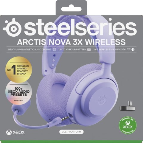 Słuchawki Steelseries Arctis Nova 3X Wireless for Xbox, Levander SteelSeries
