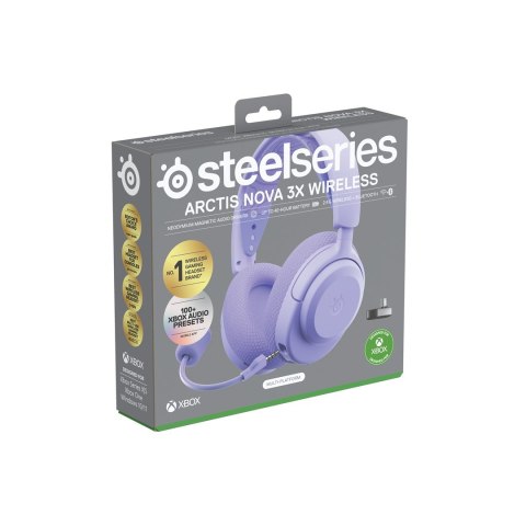Słuchawki Steelseries Arctis Nova 3X Wireless for Xbox, Levander SteelSeries