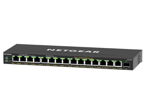 Switch Netgear GS316EP-100PES 16p PoE 180W* (PoE+: 15p) Unmanaged Gigabit NETGEAR