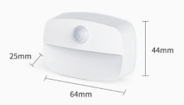 ZD156 Bezprzewodowa lampka led z czujnikiem ciepła biała ATL