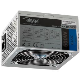 Zasilacz Akyga Basic AK-B1-500E (500 W; Pasywne; 120 mm) Akyga