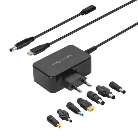 Zasilacz uniwersalny Kruger&Matz 65W z funkcją Power Delivery 7 końcówek Kruger&Matz