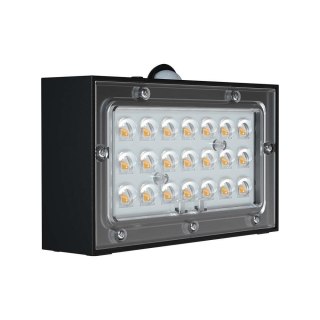 Kinkiet ogrodowy ścienny solarny V-TAC 3W CCT czujnik ruchu czarny VT-403 3000K-4000K 350lm
