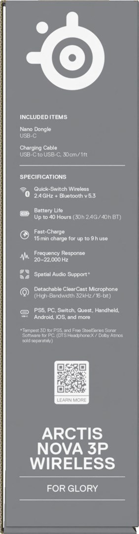 Słuchawki Steelseries Arctis Nova 3P Wireless for Playstation, Aqua SteelSeries